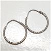 Image 2 : 10K White Gold Hoop Earrings Earrings, Suggested Retail Value $400 (Estimated Selling Price from $60