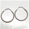 Image 3 : 10K White Gold Hoop Earrings Earrings, Suggested Retail Value $400 (Estimated Selling Price from $60
