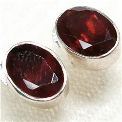 Silver Garnet Earrings, Suggested Retail Value $80