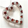 Image 4 : Silver Garnet Cubic Zirconia Necklace, Suggested Retail Value $120