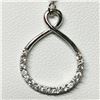 Image 1 : Silver Cubic Zirconia Necklace (~length 18"cm), Suggested Retail Value $80