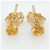 Image 1 : 14K Yellow Gold Citrine Earrings, Suggested Retail Value $80