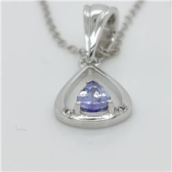 Silver Tanzanite(0.3ct) Pendant, Suggested Retail Value $80