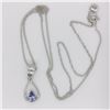 Image 2 : Silver Tanzanite(0.3ct) Pendant, Suggested Retail Value $80