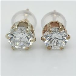 10K Yellow Gold Cubic Zirconia Earrings, Suggested Retail Value $300 (Estimated Selling Price from $