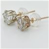 Image 3 : 10K Yellow Gold Cubic Zirconia Earrings, Suggested Retail Value $300 (Estimated Selling Price from $