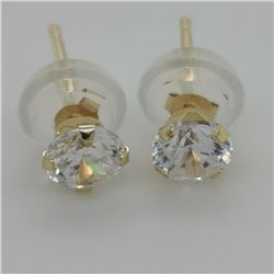 14K Yellow Gold Cubic Zirconia Earrings, Suggested Retail Value $300 (Estimated Selling Price from $