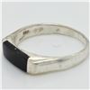 Image 3 : Silver Onyx Ring (~Size 8), Suggested Retail Value $120