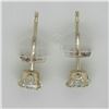 Image 2 : 14K Yellow Gold Cubic Zirconia Studs Earrings, Made in Canada, Suggested Retail Value $300 (Estimate