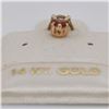 Image 4 : 14K Yellow Gold Garnet(0.28ct) Pendant (~weight 0.12g), Made in Canada, Suggested Retail Value $60
