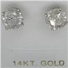 Image 3 : 14K White Gold Diamond(1.82ct) Brilliant Cut Diamonds, I3 Clarity Earrings (~weight 1.2g), Made in C