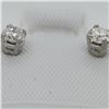 Image 3 : 14K White Gold Diamond(0.27ct) Brilliant Cut, I-2 To I-3 Quality Earrings (~weight 0.43g), Made in C