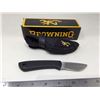Image 2 : NEW IN BOX Browning Escalade Krayton fixed blade skinning knife with sheath