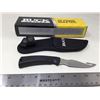 Image 2 : NEW IN BOX Buck fixed blade skinning knife with gut hook & sheath