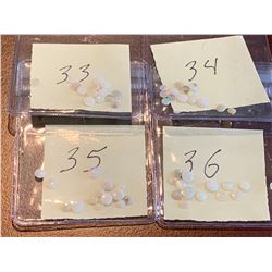 OPALS -Lot of 4 large envenopes of opals with total weight 6 Carats