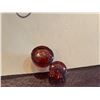 Image 2 : GARNETS -Lot of 4 envelopes of assorted round cut garnet Gemstones total weight 4 Carats