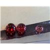 Image 3 : GARNETS -Lot of 4 envelopes of assorted round cut garnet Gemstones total weight 4 Carats