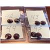Image 1 : GARNETS - Lot of 8 large round cut garnet Gemstones total weight 20 Carats