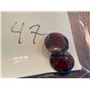 Image 3 : GARNETS - Lot of 4 large round cut garnet Gemstones total weight 10 Carats