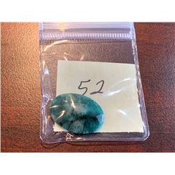 EMERALD - Large oval cut emerald gemstone weight 18 carats