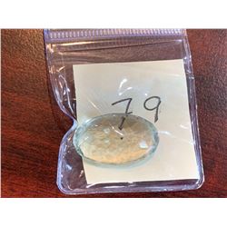 AMETHYST - One large oval cut Green Amethyst (Prasiolite) gemstone with weight of 25 Carats