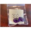 Image 1 : AMETHYST - Lot of 2 large oval cut Amethyst gemstone with total weight of 5 Carats
