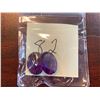 Image 1 : AMETHYST - Lot of 2 large oval cut Amethyst gemstone with total weight of 5 Carats