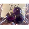 Image 2 : AMETHYST - Lot of 3 large Round cut Amethyst gemstone with total weight of 6 Carats