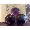 Image 2 : AMETHYST - Lot of 3 large Round cut Amethyst gemstone with total weight of 6 Carats