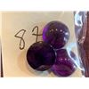 Image 2 : AMETHYST - Lot of 3 large Round cut Amethyst gemstone with total weight of 6 Carats