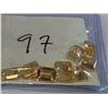 Image 2 : CITRINE - Lot of 17 emerald cut citrine gemstones total weight approx 6 Carats.  Citrine (meaning Su