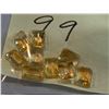 Image 2 : CITRINE - Lot of 9 emerald cut citrine gemstones total weight approx 3 Carats.  Citrine (meaning Sun