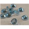 Image 2 : AQUAMARINE - Lot of 10 round cut Aquamarine Gemstones.  Aquamarine is a light blue colored, highly t