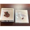 Image 1 : GARNET - Lot of 11 Garnet Gemstones round and emerald cut. total weight 7 Carats.  Garnet stone is a
