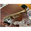 Image 3 : Lot of 3 - crystal trumpet and motorbike and brass trumpet