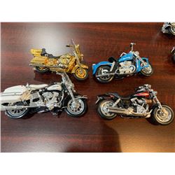 Lot of 4 collector motorbike models