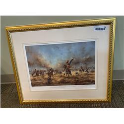 ROYAL DOULTON Ewarts Heroic Triumph Framed signed print number 758/850 by David Cartwright