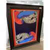 Image 1 : 55" X 68" FRAMED WALL ART 'ZEBRA ZEN'