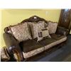 Image 1 : FORMAL SOFA SET INC. SOFA, LOVESEAT AND CHAIR, LOTS OF CUSHIONS - IT IS BEAUTIFUL