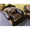 Image 2 : FORMAL SOFA SET INC. SOFA, LOVESEAT AND CHAIR, LOTS OF CUSHIONS - IT IS BEAUTIFUL