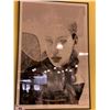 Image 1 : LARGE FRAMED WALL ART, 31" X 47" ' MYSTERIOUS WOMAN 1'