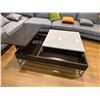 Image 2 : MODERN COFFEE TABLE WITH STORAGE AND FLIP UP DINNER TRAY, 48" X 33"