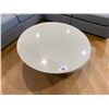 Image 1 : MODERN LOOK GREY ROUND COFFEE TABLE WITH SLIDING TOP INTERNAL STORAGE, 42" ACROSS