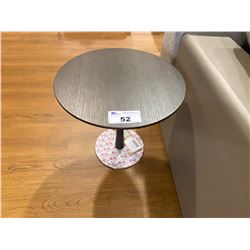 SMALL ROUND TOP COCKTAIL TABLE