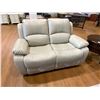 Image 2 : TAN LEATHER 3 PC SOFA SET WITH RECLINING SOFA, RECLINING LOVESEAT AND RECLINING CHAIR, 5 RECLINING