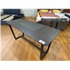 Image 1 : DARK WOOD INLAYED HOME OFFICE DESK (54" W X 28" D), COMES WITH SWIVEL TILT LEATHER CHAIR