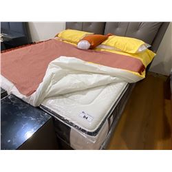 KING SIZE PILLOW TOP MATTRESS WITH PILLOWS AND LINENS