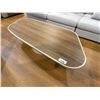 Image 1 : WOOD GRAIN TOP COFFEE TABLE, 68" X 34"
