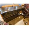 Image 1 : DARK WOOD SOFA TABLE, 54" WIDE X 30" TALL