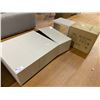 Image 1 : GREY 3 PC COFFEE TABLE SET WITH 48" WIDE STORAGE TABLE AND 2 SIDE TABLES